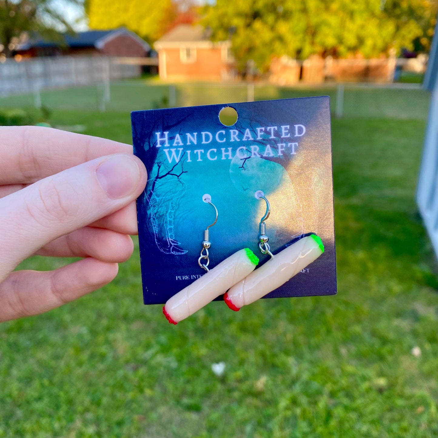 Mystic Ember – Lit Joint Earrings