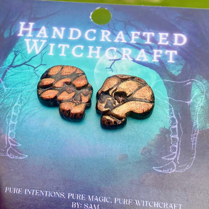 Serpent’s Omen – Shifting Skull Studs