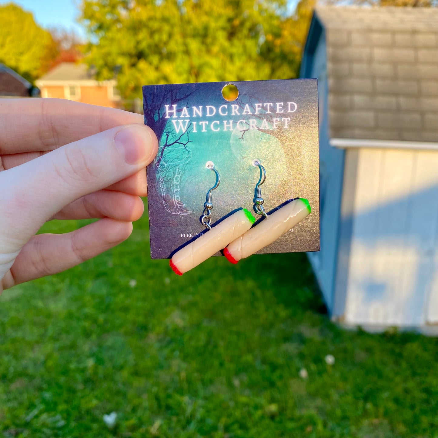 Mystic Ember – Lit Joint Earrings