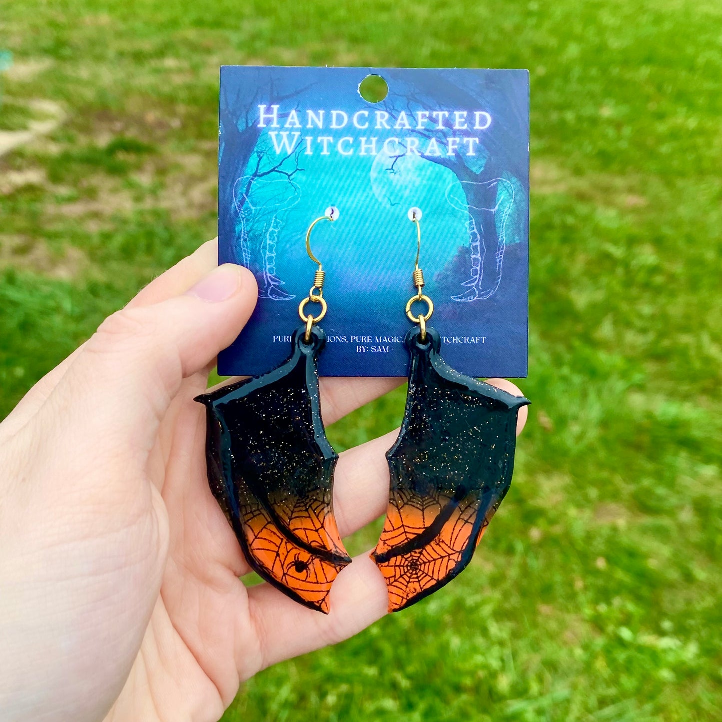 Twilight Web – Gothic Bat Wing Earrings