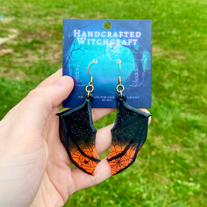 Twilight Web – Gothic Bat Wing Earrings