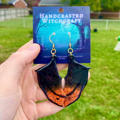 Twilight Web – Gothic Bat Wing Earrings