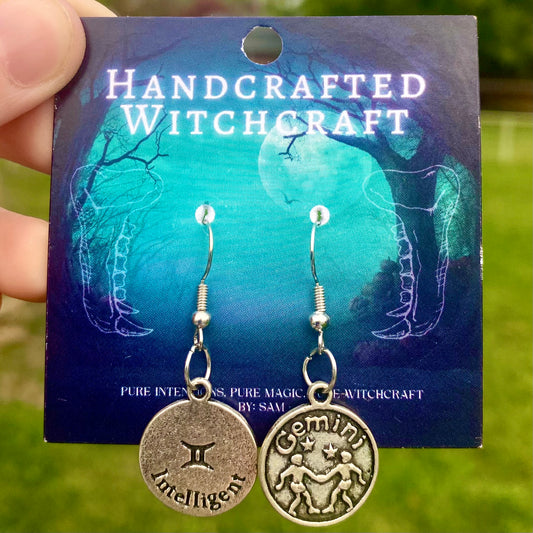 Zodiac Medallion Earrings – Astrological Signs