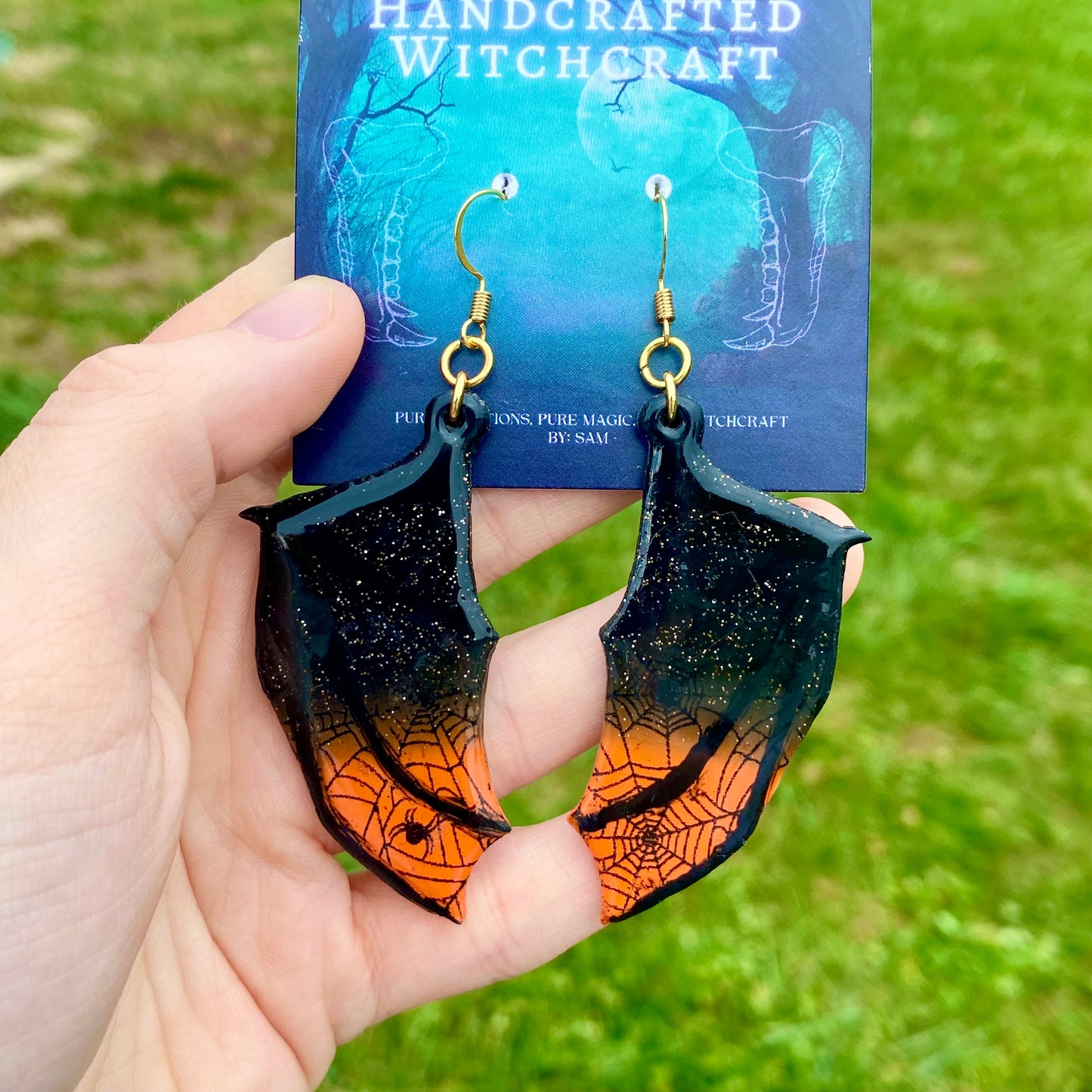 Twilight Web – Gothic Bat Wing Earrings