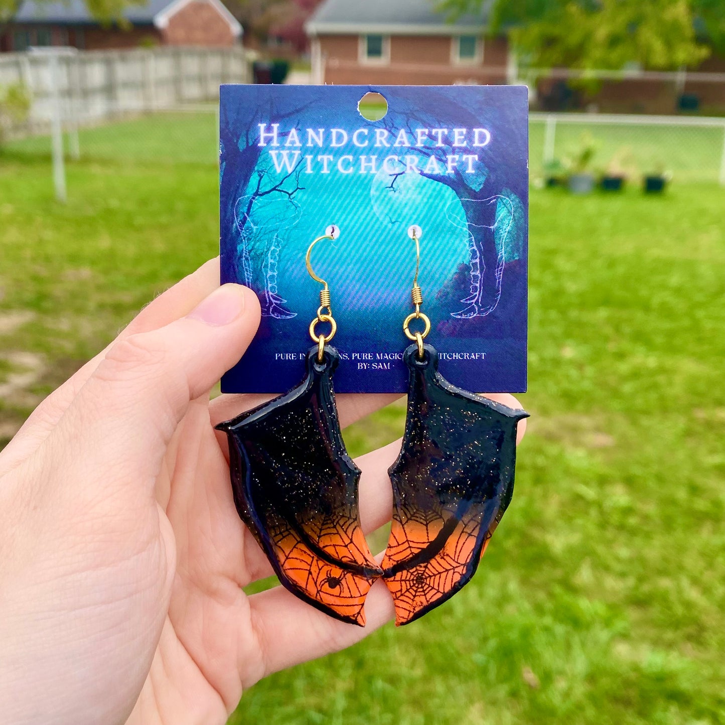 Twilight Web – Gothic Bat Wing Earrings