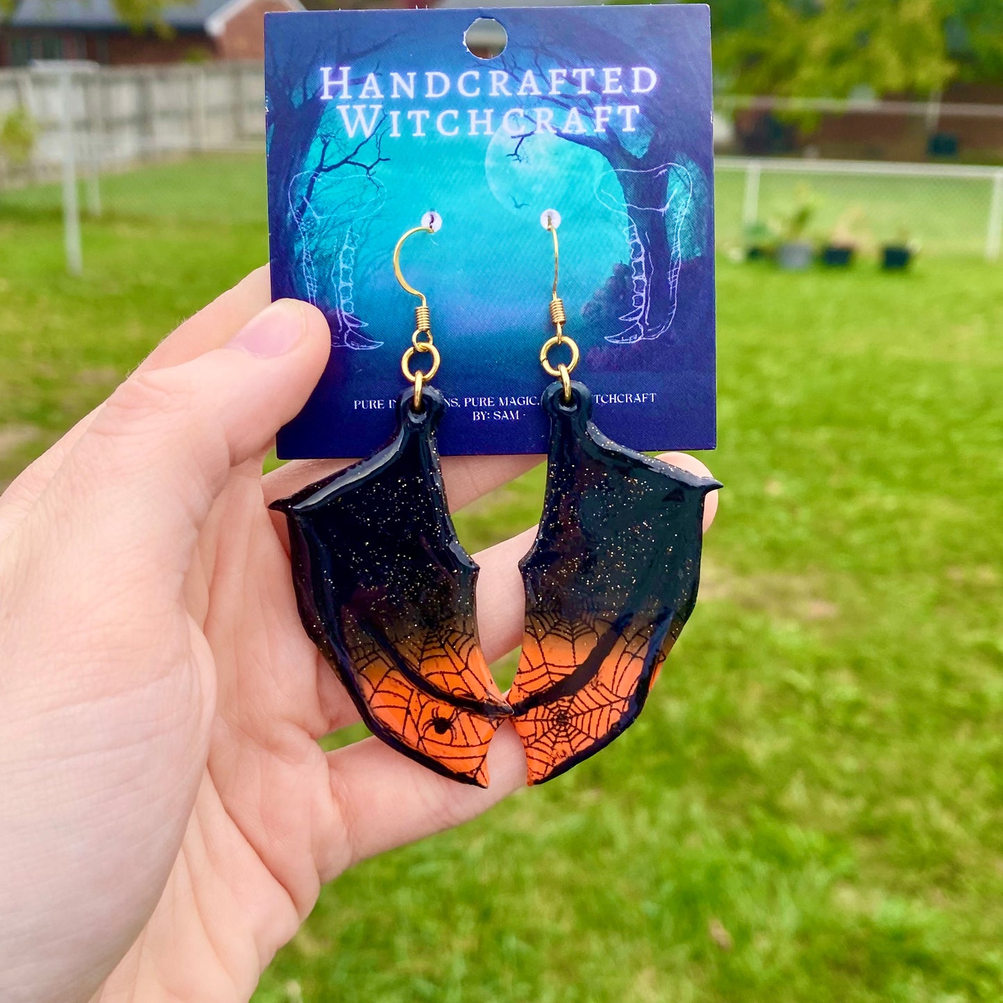 Twilight Web – Gothic Bat Wing Earrings