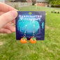 Harvest Charm – Hand-Sculpted Pumpkin Earrings
