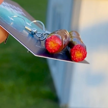 Ember Kiss – Lit Blunt Earrings