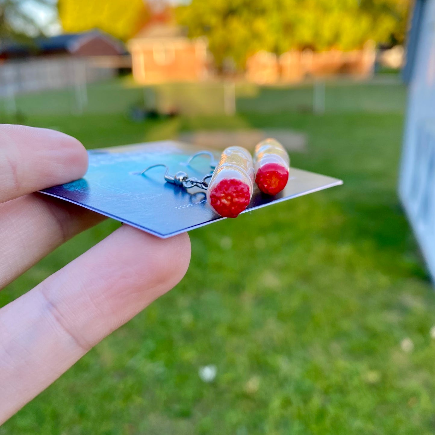 Mystic Ember – Lit Joint Earrings