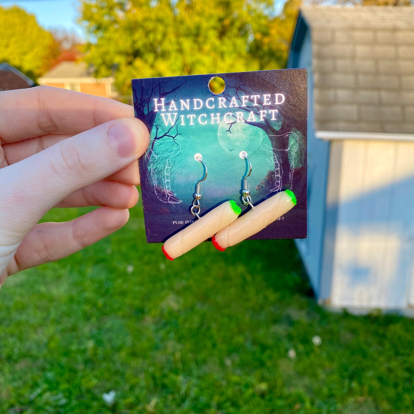 Mystic Ember – Lit Joint Earrings