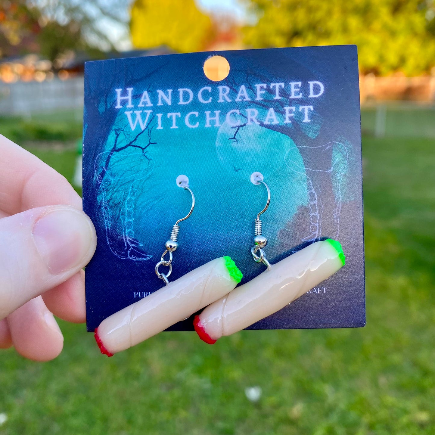 Mystic Ember – Lit Joint Earrings