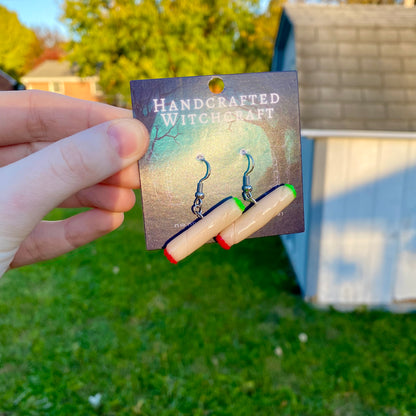 Mystic Ember – Lit Joint Earrings