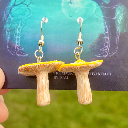 Sun Capital Mushroom Earrings