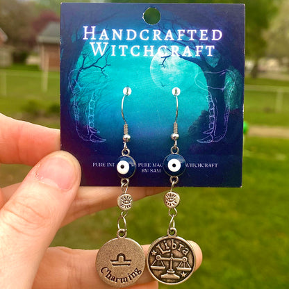 Celestial Eye Dangle Earrings