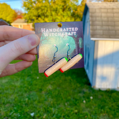 Mystic Ember – Lit Joint Earrings