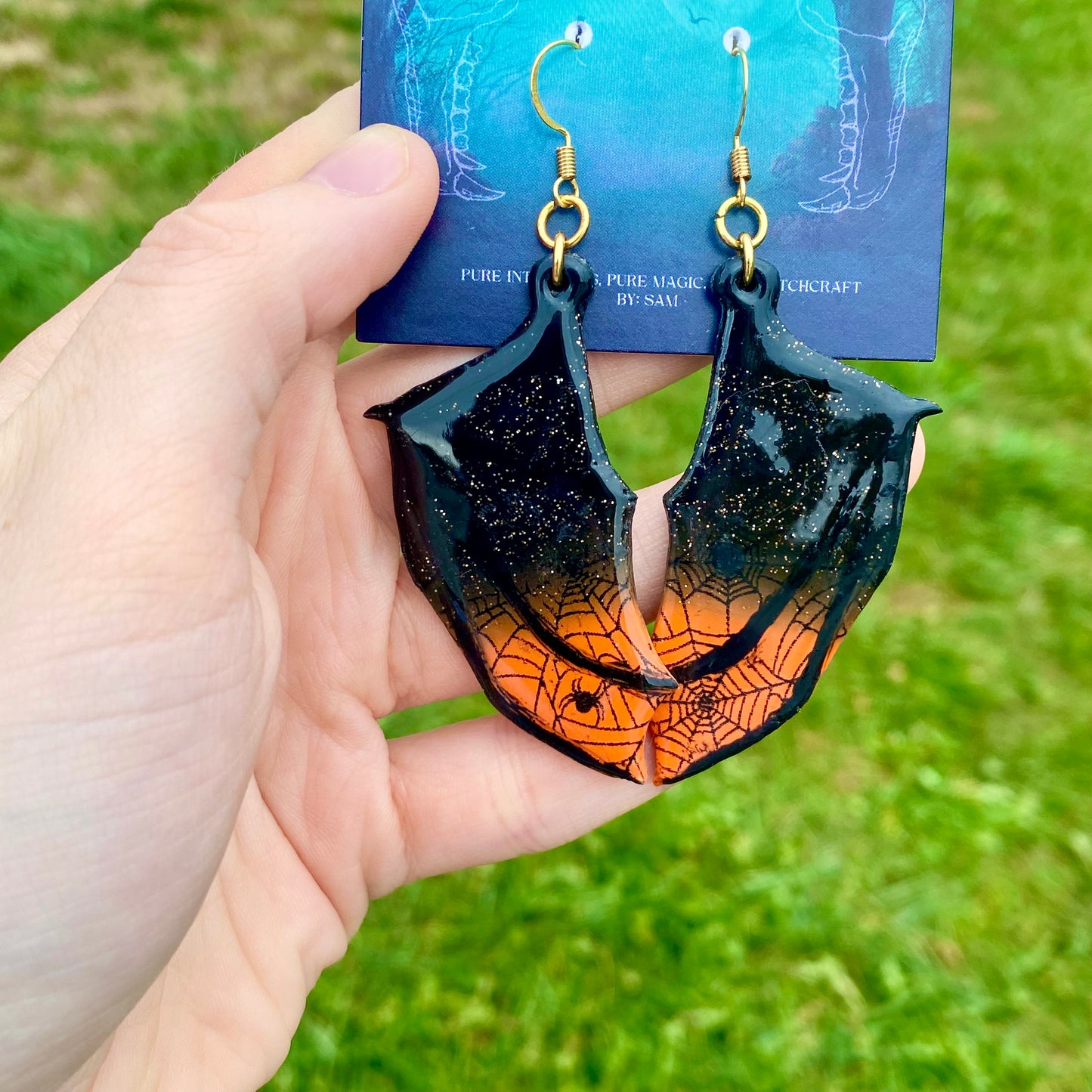 Twilight Web – Gothic Bat Wing Earrings
