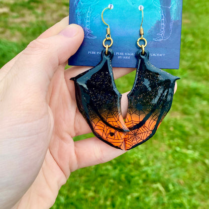 Twilight Web – Gothic Bat Wing Earrings