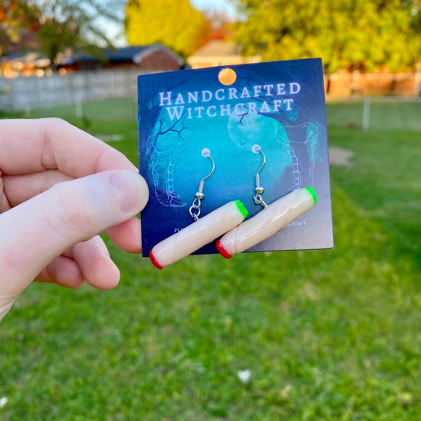 Mystic Ember – Lit Joint Earrings