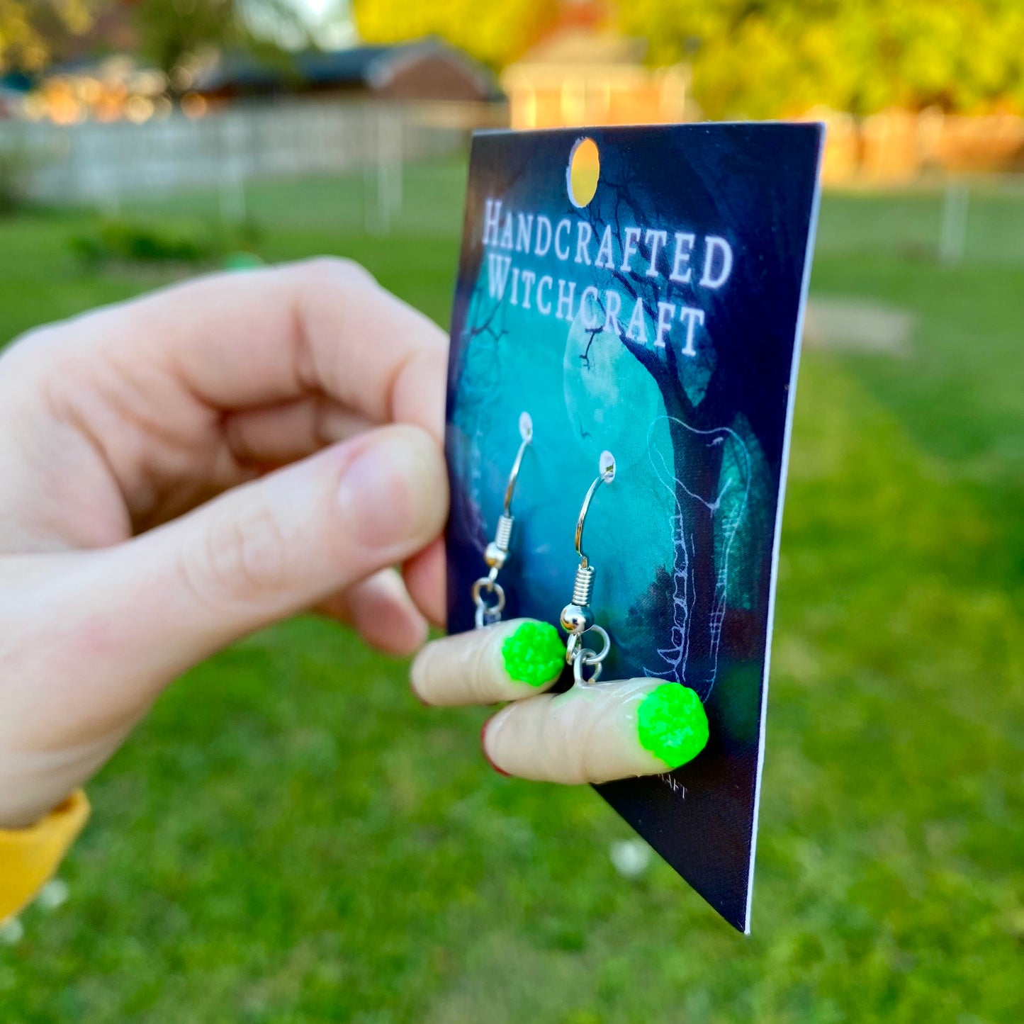 Mystic Ember – Lit Joint Earrings