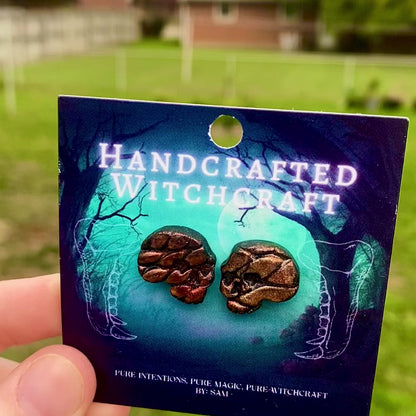 Serpent’s Omen – Shifting Skull Studs