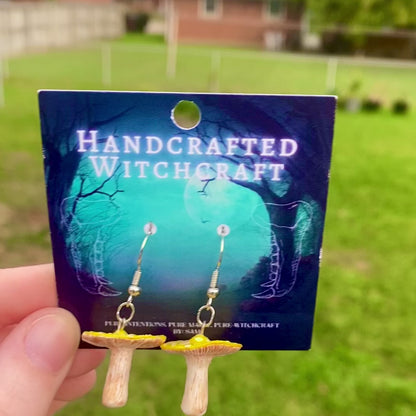 Sun Capital Mushroom Earrings